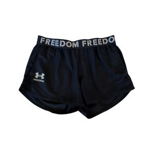 Under Armour Freedom Shorts Womens Medium Black Athletic Running Gym Loose Fit